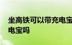 坐高铁可以带充电宝吗国内 坐高铁可以带充电宝吗 