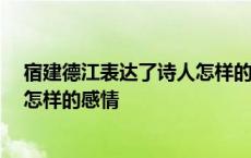 宿建德江表达了诗人怎样的感情20字 宿建德江表达了诗人怎样的感情 