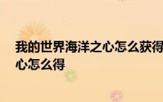 我的世界海洋之心怎么获得 简单获取方法 我的世界海洋之心怎么得 