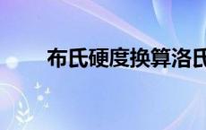 布氏硬度换算洛氏硬度表 布氏硬度 