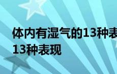 体内有湿气的13种表现是什么 体内有湿气的13种表现 