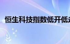 恒生科技指数低开低走 跌幅迅速扩大至3%