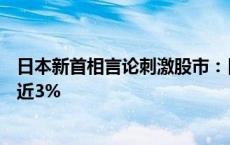 日本新首相言论刺激股市：日元大跌 日经225指数日内反弹近3%