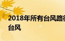 2018年所有台风路径原图 2018年有多少个台风 