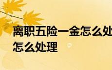 离职五险一金怎么处理最好办 离职五险一金怎么处理 