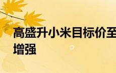 高盛升小米目标价至27.5港元 电动车执行力增强