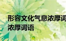 形容文化气息浓厚词语的句子 形容文化气息浓厚词语 