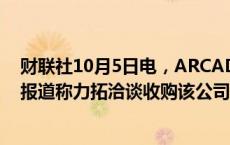 财联社10月5日电，ARCADIUM股价盘后涨逾30%，此前报道称力拓洽谈收购该公司。