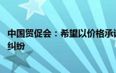 中国贸促会：希望以价格承诺等方式 解决中欧电动汽车经贸纠纷