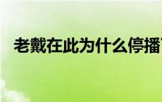 老戴在此为什么停播了2020 老戴在此直播间 