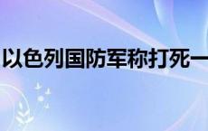 以色列国防军称打死一名黎巴嫩真主党指挥官