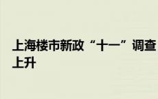 上海楼市新政“十一”调查：刚需盘成交增多，二手房量价上升