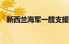 新西兰海军一艘支援船搁浅 暂无人员伤亡