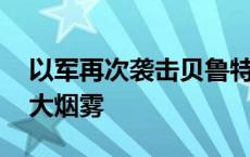 以军再次袭击贝鲁特 南部地区达希亚升起巨大烟雾