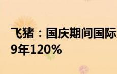 飞猪：国庆期间国际酒店预订规模恢复至2019年120%