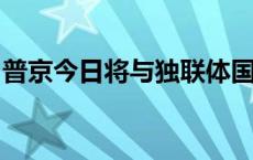 普京今日将与独联体国家元首举行非正式会谈