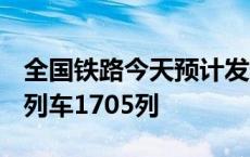 全国铁路今天预计发送旅客1986万人次 加开列车1705列