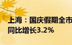 上海：国庆假期全市线上线下消费676亿元  同比增长3.2%