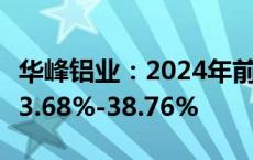 华峰铝业：2024年前三季度净利润预计增长23.68%-38.76%