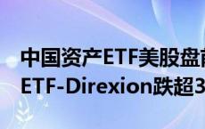 中国资产ETF美股盘前下跌 3倍做多富时中国ETF-Direxion跌超31%