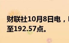 财联社10月8日电，MSCI亚太指数下跌2%，至192.57点。