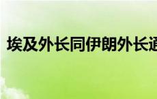 埃及外长同伊朗外长通话 讨论中东地区局势