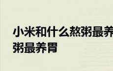 小米和什么熬粥最养胃又补血 小米和什么熬粥最养胃 