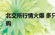 北交所行情火爆 多只北证50指数基金实施限购