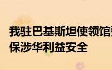 我驻巴基斯坦使领馆要求巴方查堵安保漏洞确保涉华利益安全