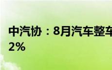 中汽协：8月汽车整车进口7.6万辆环比增长8.2%