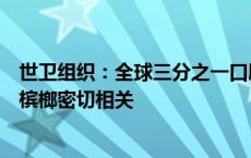 世卫组织：全球三分之一口腔癌病例与使用无烟烟草和咀嚼槟榔密切相关