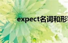 expect名词和形容词 expect名词 