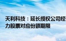 天利科技：延长授权公司经营层择机处置天数通所持软通动力股票对应份额期限