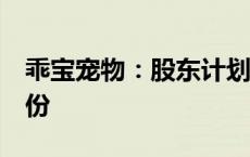 乖宝宠物：股东计划合计减持不超4%公司股份