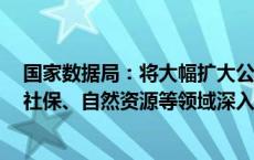 国家数据局：将大幅扩大公共数据资源供给 在气象、交通、社保、自然资源等领域深入谋划数据开发利用工作