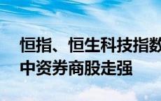 恒指、恒生科技指数均涨超4% 汽车、医药、中资券商股走强