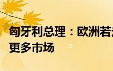 匈牙利总理：欧洲若走向“贸易限制”将失去更多市场