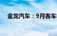 金龙汽车：9月客车销量同比下降0.89%