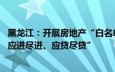 黑龙江：开展房地产“白名单”项目扩面增量攻坚战 确保“应进尽进、应贷尽贷”