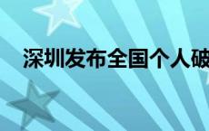 深圳发布全国个人破产领域首个地方标准