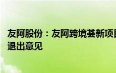 友阿股份：友阿跨境荟新项目运营未达预期 已与合作方达成退出意见