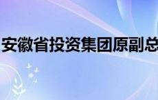 安徽省投资集团原副总经理钱进接受审查调查