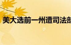 美大选前一州遭司法部指控“清除选民名单”