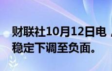 财联社10月12日电，惠誉将法国信评展望从稳定下调至负面。