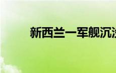 新西兰一军舰沉没后发生燃油泄漏