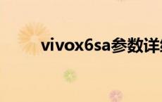 vivox6sa参数详细 x6sa手机参数 