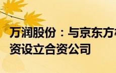 万润股份：与京东方材料、德邦科技等共同出资设立合资公司