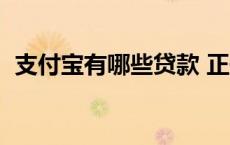 支付宝有哪些贷款 正规 支付宝有哪些贷款 