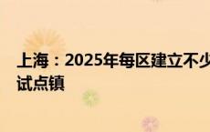 上海：2025年每区建立不少于1个绿色高产高效行动整建制试点镇