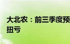 大北农：前三季度预盈1.2亿元-1.6亿元 同比扭亏